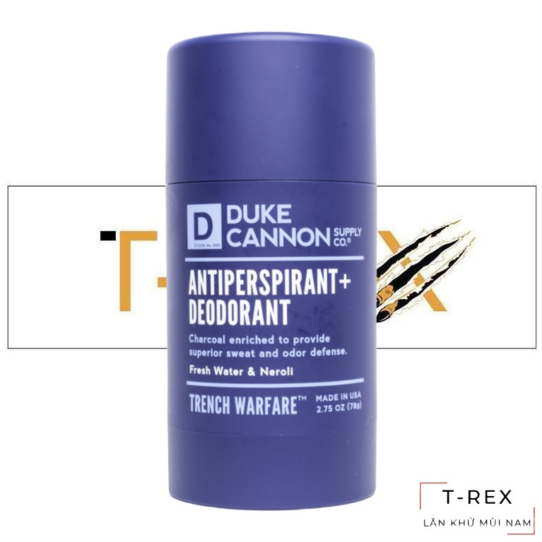 [FREESHIP] Lăn Khử Mùi Duke Cannon Fresh Water &amp; Neroli Antiperspirant &amp; Deodorant 78G (Sáp Trắng)