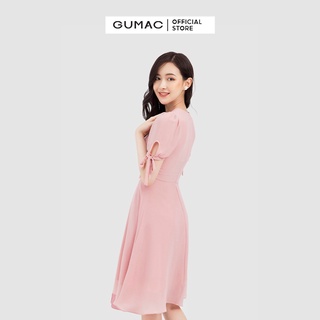 Đầm xòe phối hoa eo DB3260 GUMAC
