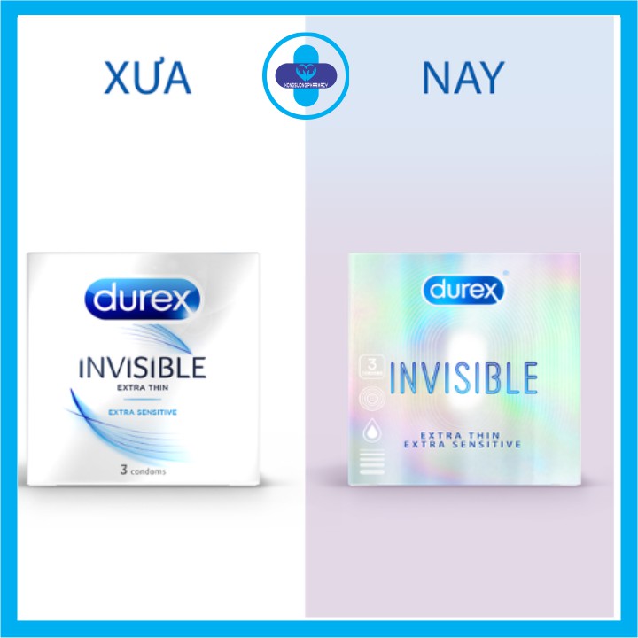 [CHÍNH HÃNG] Bao cao su Durex hộp 3 cái đủ các dòng