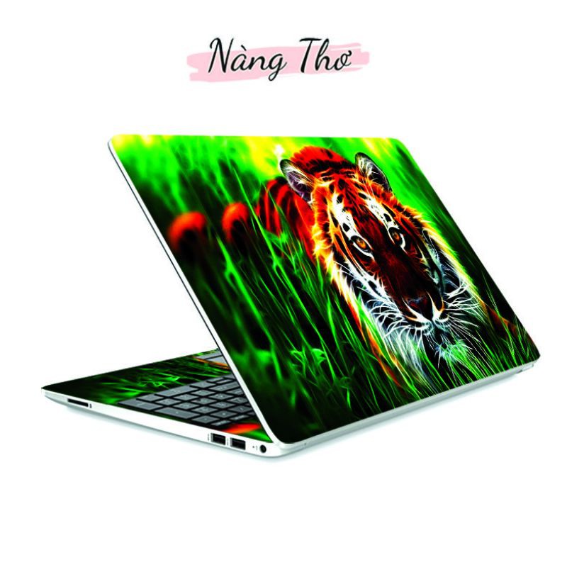 Decal dán laptop 3D siêu CUTE_nàng thơ