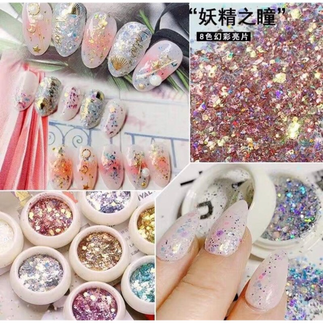 Set nhũ vẩy cá nhũ 9d