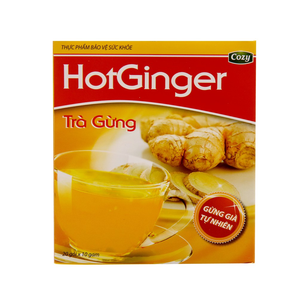 Trà gừng Cozy HotGinger hộp 20 Gói x 10g