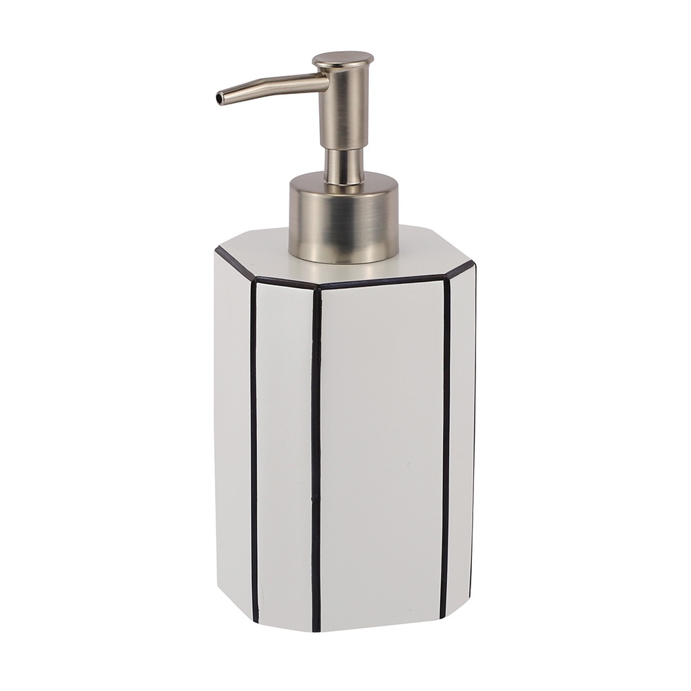 Homebase MOYA Bình đựng xà phòng KH040 bằng nhựa Polyresin 16.7X7X7CM màu trắng