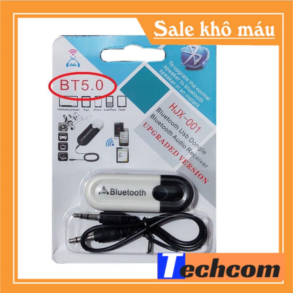 USB Bluetooth DONGLE 5.0 & 4.0 HJX 001 loại 1 không nhiễu - dùng cho loa, amply, mixer, equalizer