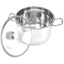 Nồi INOX 3 Đáy Cao Cấp FIVESTAR - Nắp INOX - Nắp Kính- Luộc Cả Con Gà - Chính Hãng - 16 - 20 - 24 - 32cm.