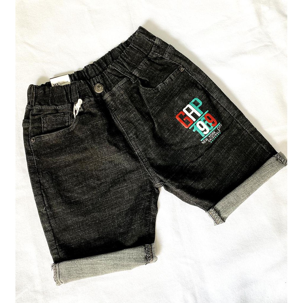 Short jean BT HV-GAP đen