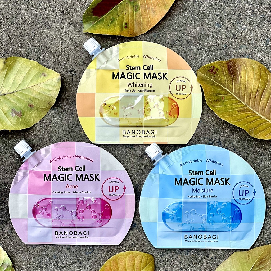 Mặt Nạ ngủ Gel Dưỡng Ẩm, Trắng Da BANOBAGI Stem Cell Magic Mask 23ml