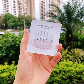 2 gói Huyết thanh dưỡng ẩm OHUI Miracle Moisture Ampoule 777 căng bóng, se khít lỗ chân lông