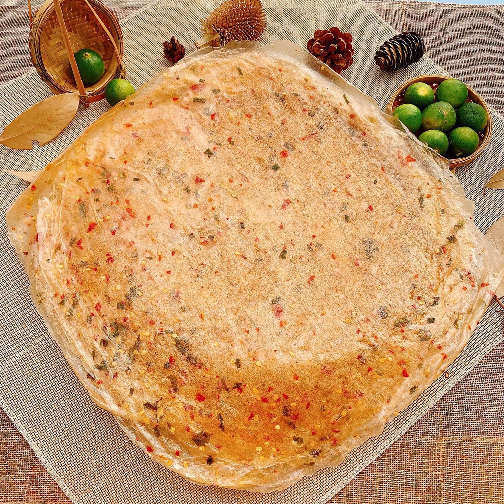 1kg bánh tráng dẻo Ớt Cay đặc sản Tây Ninh loại 1, cay, mềm, ngon! Ăn chay được