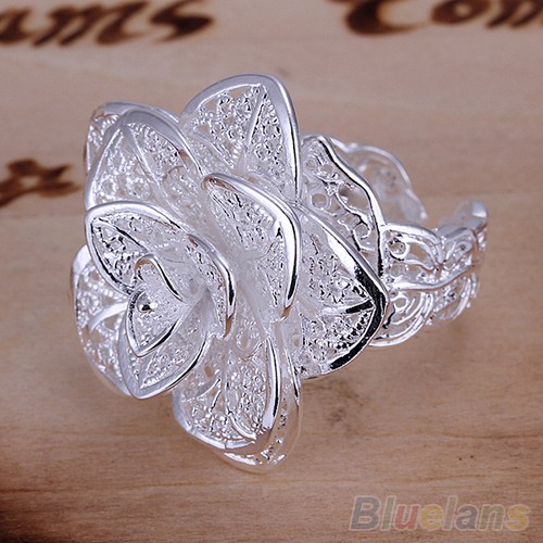 [Hàng Có Sẵn Sản Phẩm Thật] Nhẫn Hở Hình Hoa Phong Cách Hàn Quốc Tinh Tế Dễ Phối Đồ Thời Trang Thích Hợp Làm Quà Tặng Cho Cặp Đô