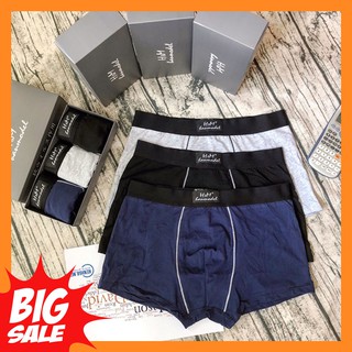 [RẺ VÔ ĐỊCH] Combo 3 quần boxer đùi cao cấp quần sịp nam H&M Hanmodel xịn