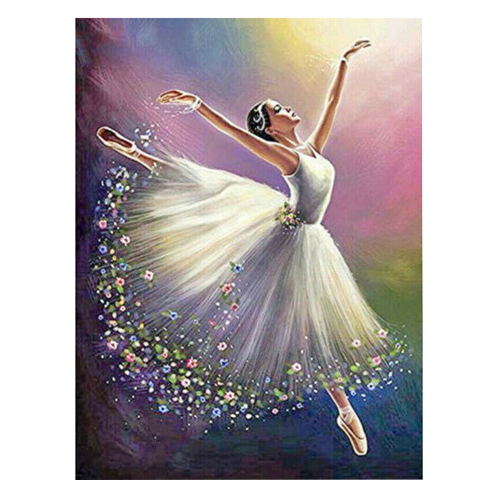 Bộ Tranh Đính Đá 5d Tự Làm Hình Cô Gái Múa Ba Lê 5d