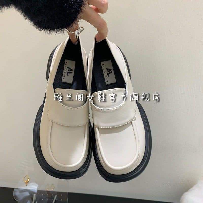 Giày lười búp bê nữ phong cách ulzzang đế cao 4cm