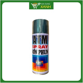 Sơn xịt ATM, sơn xe máy, A007 màu xanh đen, 400ml