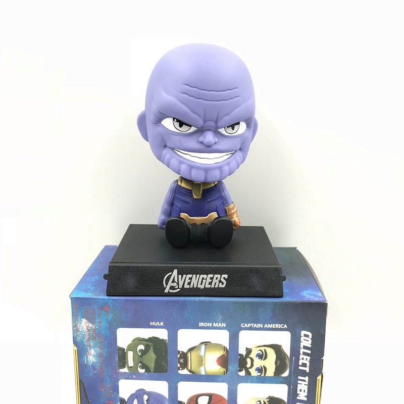 Mô hình Thanos - Mô hình Chibi lắc đầu trang trí taplo ô tô, trang trí bàn học, giá đỡ điện thoại