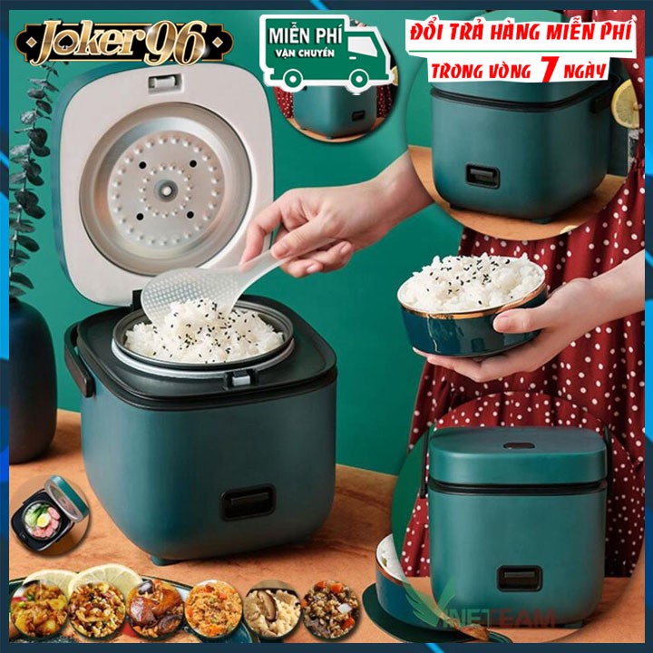 Nồi Cơm Điện Đa Năng Mini JIASHI 0.8L Nấu Cháo, Hầm xương, Nồi Hấp, Hàng Nội Địa Trung Cao Cấp, Tiện Ích