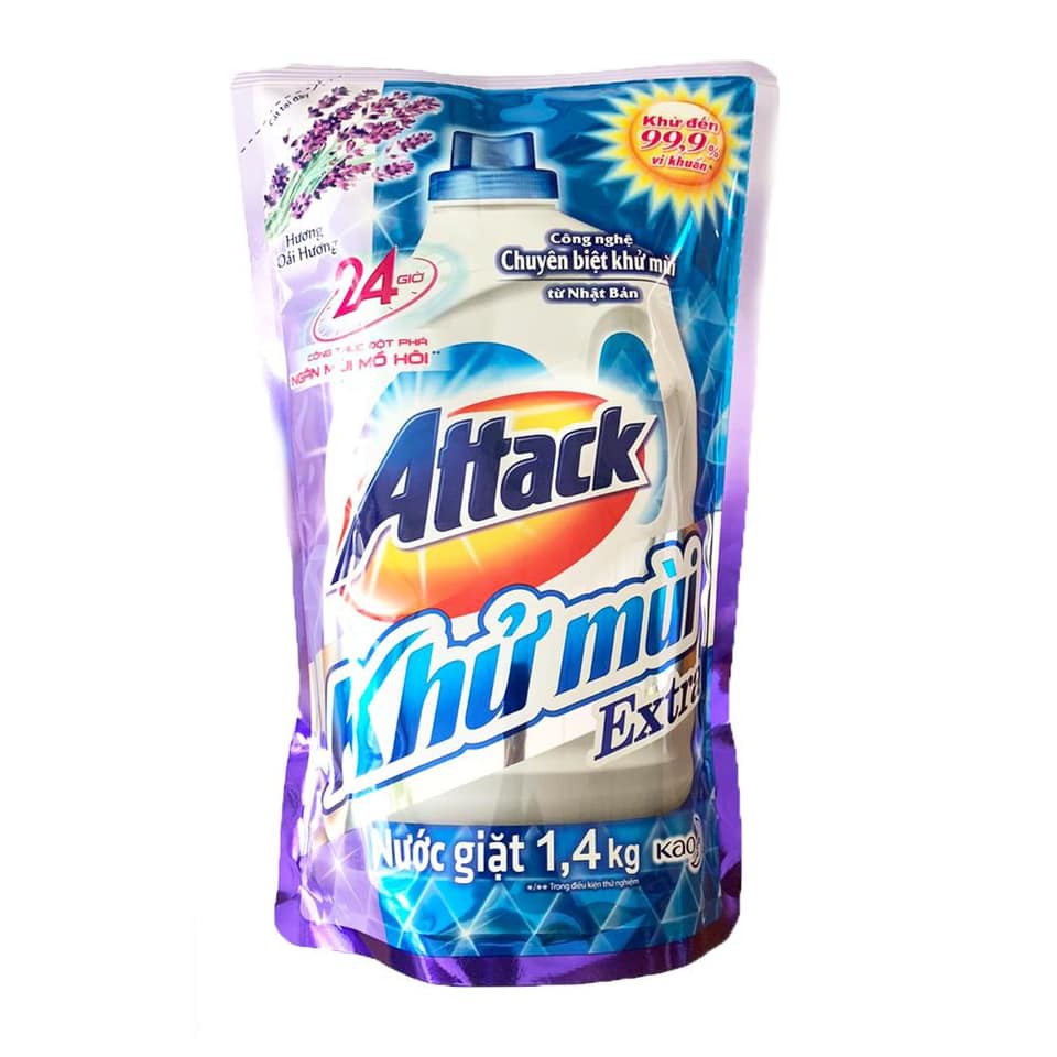 (TL)Nước giặt quần áo ATTACK 1,4kg