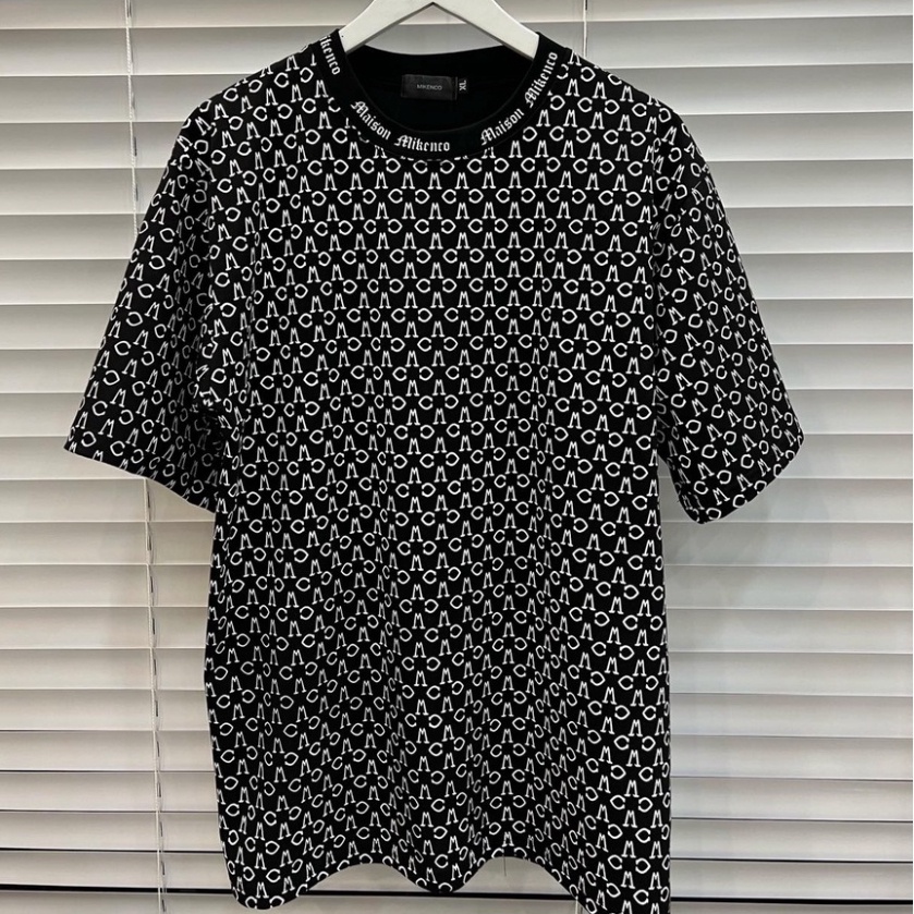 Áo phông Mikenco Monogram tshirt chính hãng chất cotton xịn đẹp, Áo thun Mikenko nam nữ hoạ tiết 5D siêu hot 2022 MK6