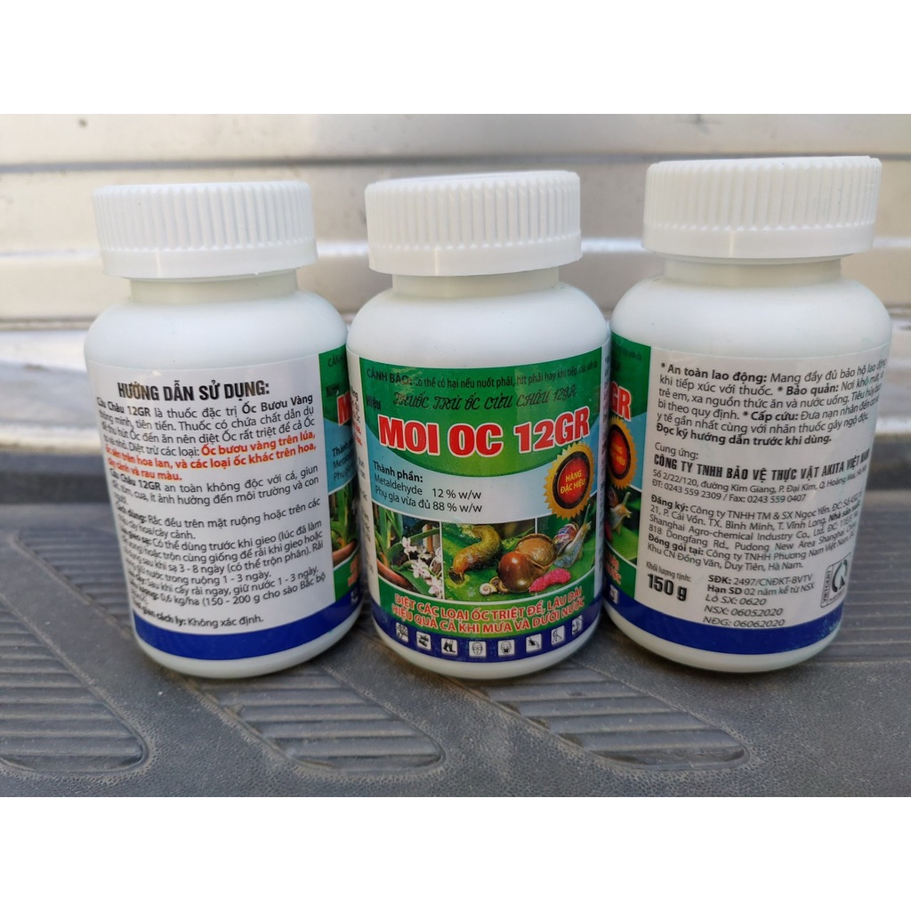 Moi Ốc 150gr_Thuốc diệt ốc sên, ốc bươu, quắn... trên ruộng đồng, chậu vườn hại cây trồng an toàn, hiệu quả