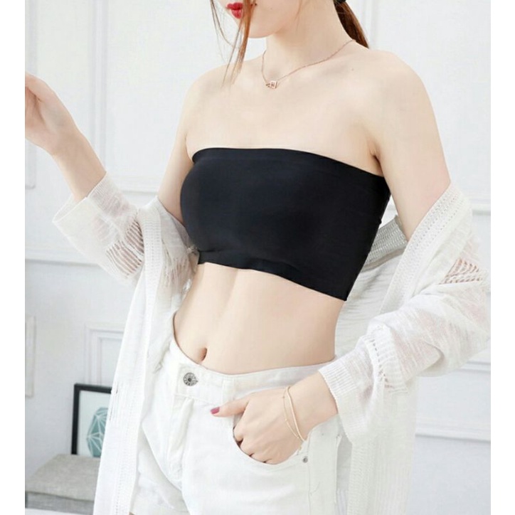 Áo Bra Quây Không Dây 2 Móc Cài Khuy Sau Chất Mát Mịn Nữ Tính Phong Cách Hàn Quốc