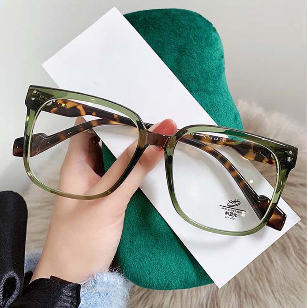 Mắt Kính Chống Ánh Sáng Xanh Gọng Lớn VANES1 Phong Cách Retro Thời Trang