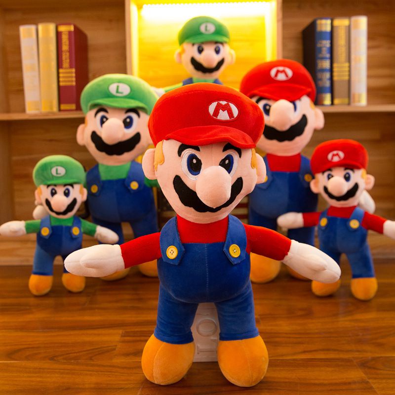 Gối Nhồi Bông Kiểu Hoạt Hình Mario Dễ Thương Cho Bé