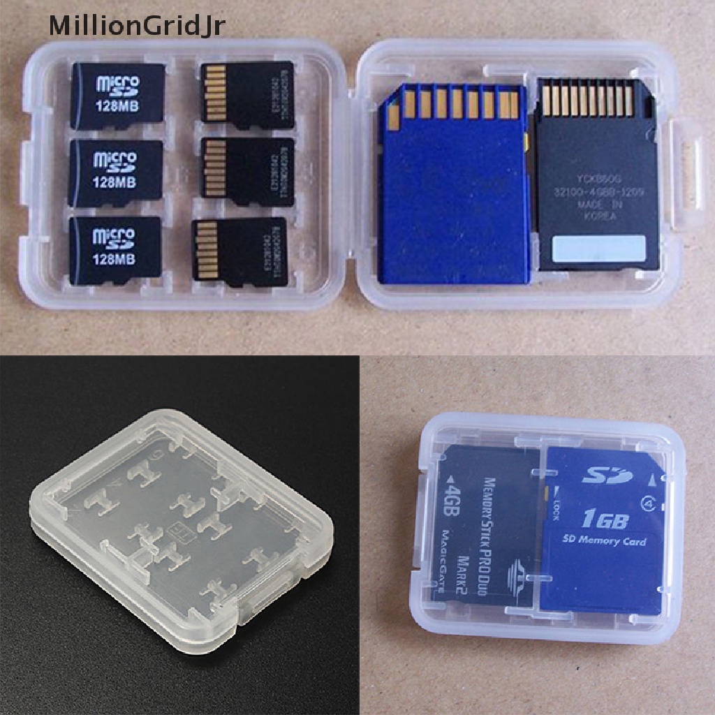 Hộp Đựng Thẻ Nhớ Micro SD TF SDHC MSPD 8 Ngăn Giá Đỡ