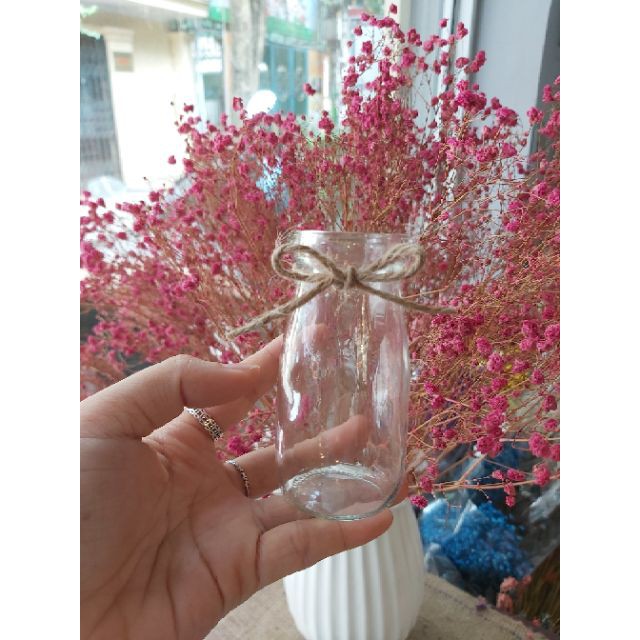 Lọ thủy tinh mini cắm hoa khô