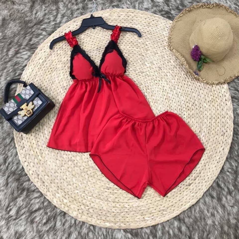 Bộ Ngủ 2 Dây Có Lót Ngực ( Nhiều Màu )