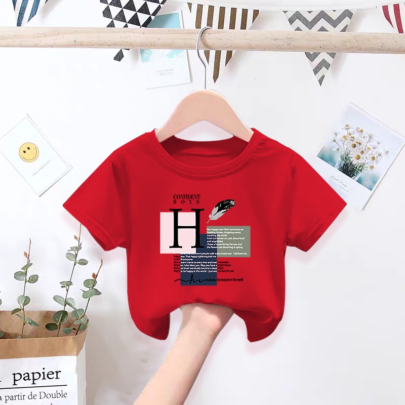 Áo Thun Cotton Phong Cách Hàn Quốc Đáng Yêu Cho Bé Gái
