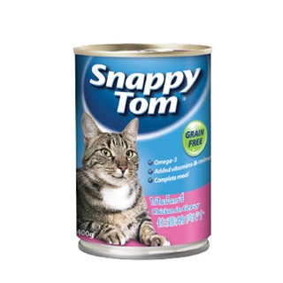 Pate lon cho mèo Snappy Tom lon 400g