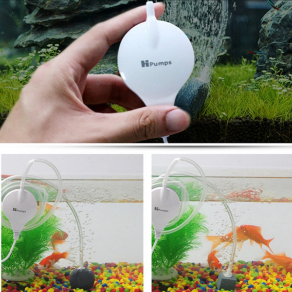 Mini Mute Oxygen Pump for Aquarium Fish Bowl Supplies