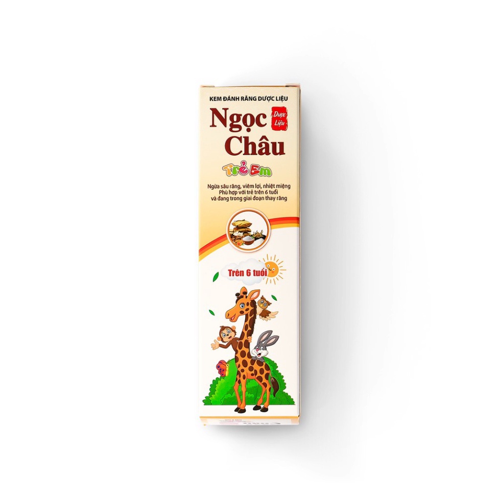 Kem đánh răng dược liệu Ngọc Châu trẻ em 70g - Cho bé trên 6 tuổi