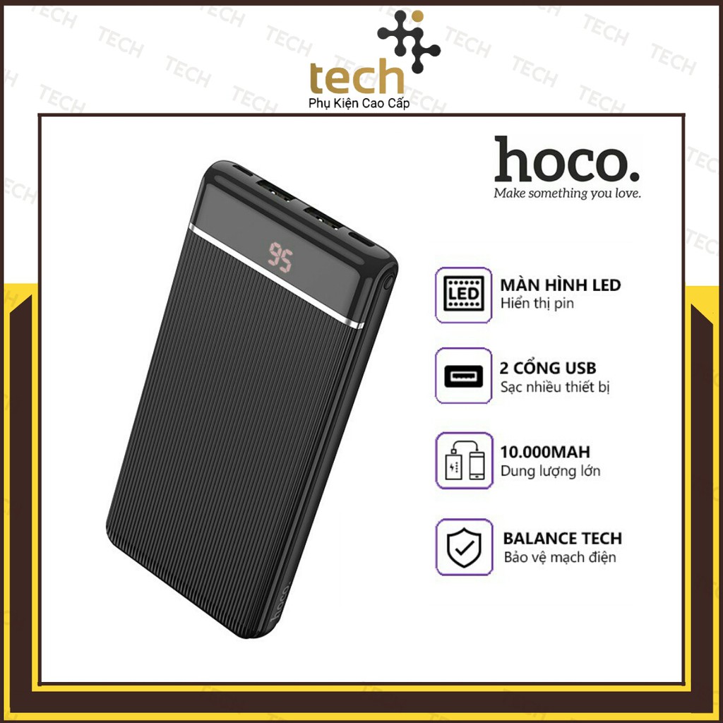 [Mã 229ELSALE hoàn 7% đơn 300K] Sạc Dự Phòng 10000mah/20000mah Hoco J59 New Siêu Mỏng - Bảo Hành Chính Hãng 12 Tháng