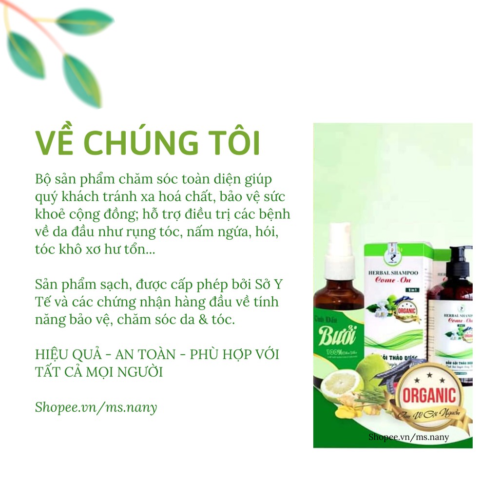 Dầu gội thảo dược mọc tóc, ngăn rụng tóc 500ml - Come On 2in1 | BigBuy360 - bigbuy360.vn