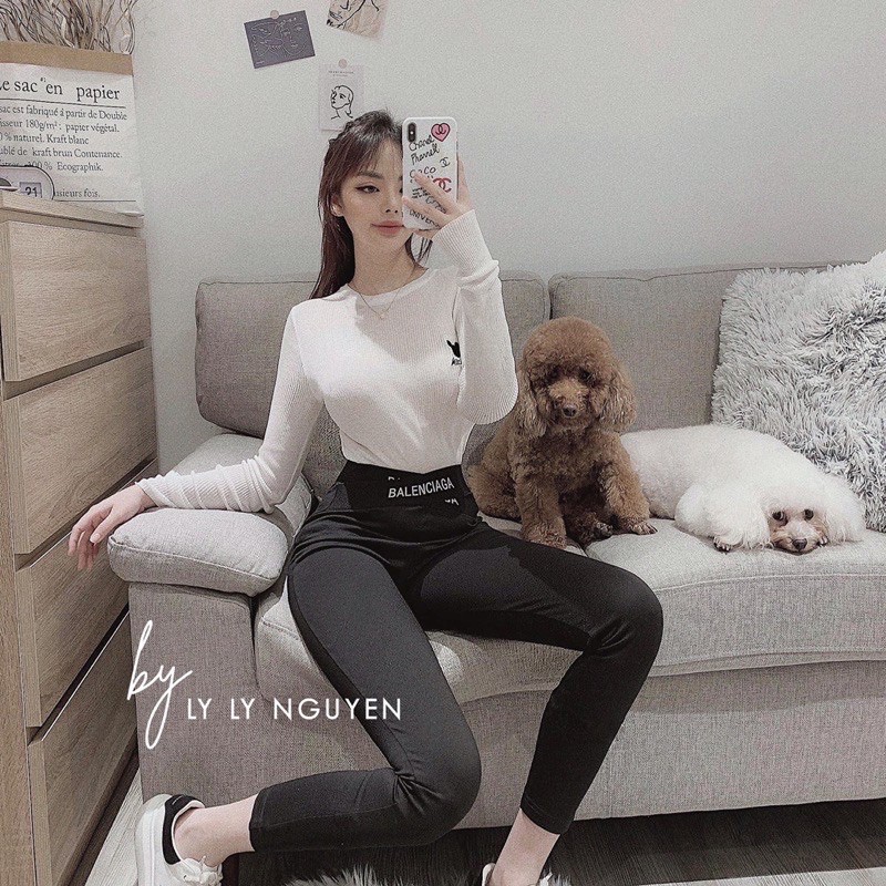 Quần Legging Nữ  , Quần Lenging Lưng Cao Nữ ,chất cotton  dày dặn full hộp