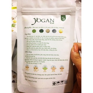 Bột đắp mặt thải chì, ủ trắng Yogan. Mask thiên nhiên trắng da,se khít lỗ chân lông, mịn màng (120g)