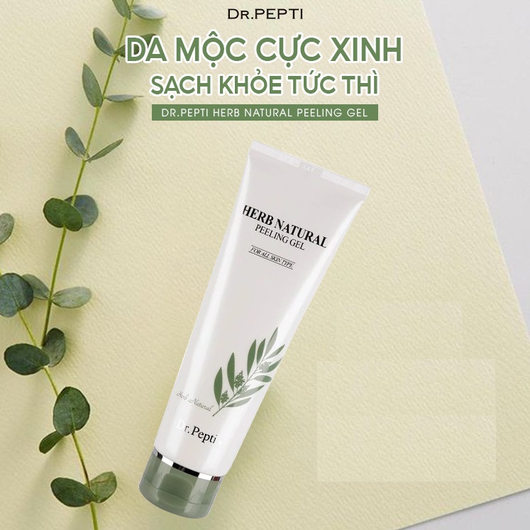 Tẩy Da Chết Giúp Da Sáng Mịn Dr.Pepti+ Herb Natural Peeling Gel 130ml