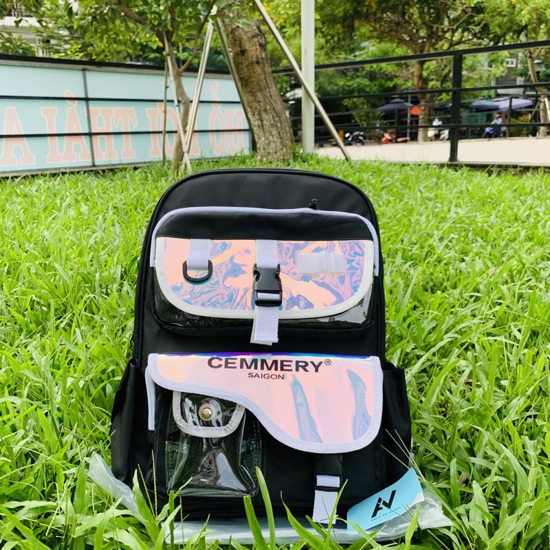 [HÀNG CAO CẤP] Balo Local Brand CEMMERY Phản Quang Và Hologram Đi Học, Đi Chơi Thời Trang Chống Nước