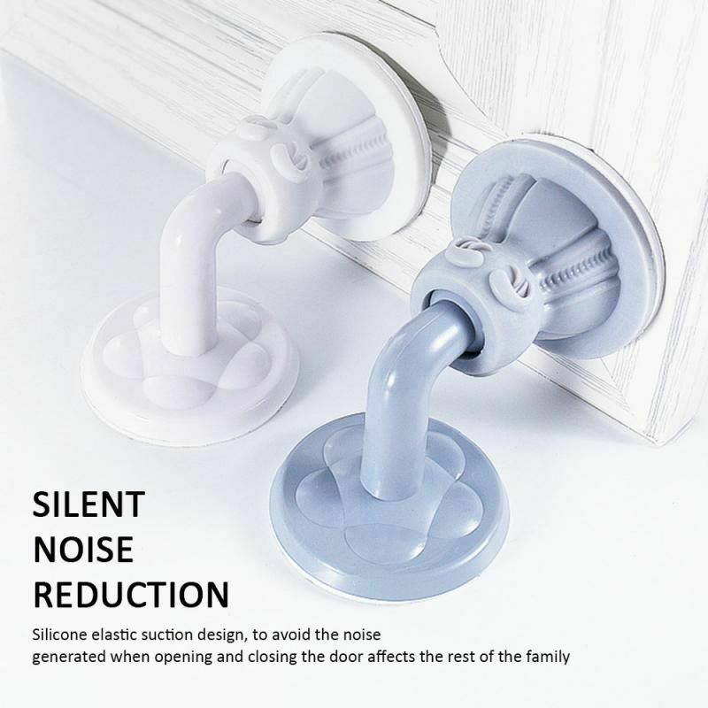 Miếng Silicone Chặn Cửa Gắn Tường Không Cần Khoan Tiện Dụng