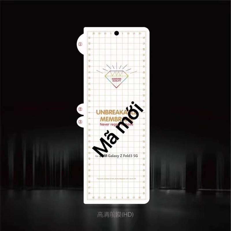 Bộ dán dẻo PPF cho Samsung Galaxy Z Fold 3, Z fold 4, Z fold 2, 1 2 mặt bảo vệ máy toàn diện chống trầy xước siêu tốt