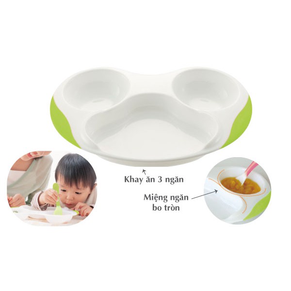 Khay Ăn Dặm Chủ Động 3 Ngăn Richell