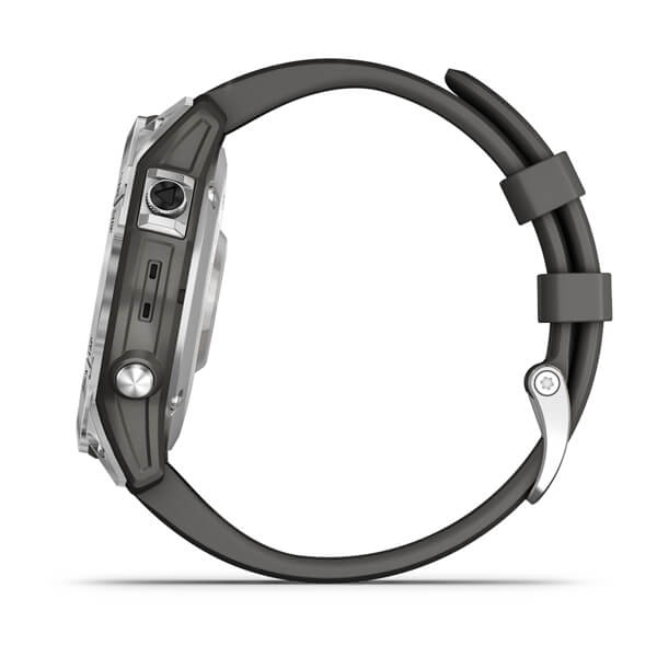 Đồng hồ thông minh Garmin Fenix 7 Silver with Graphite Silicone Band