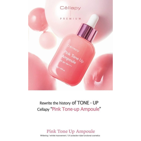 Serum dưỡng trắng, chống nắng Cellapy Pink Tone Up Ampoule SPF35+ PA++++