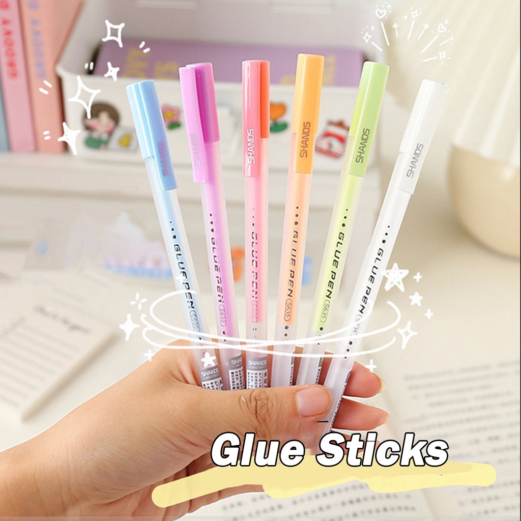 Keo Dán Hình Cây Bút Nhiều Màu Sắc Cho Sổ Lưu Niệm/Sổ Tay Trường Học
