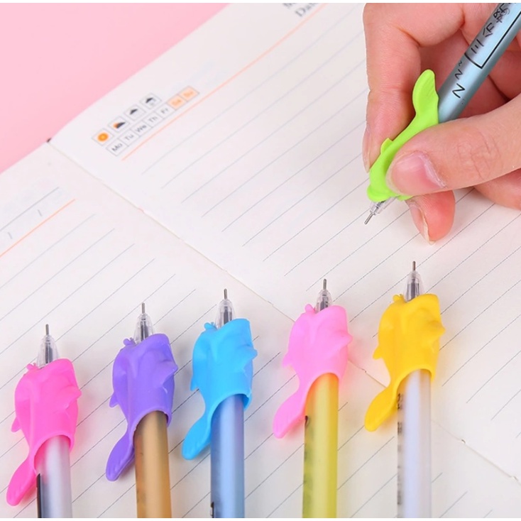 Set 10 Đệm bút hình cá hỗ trợ bé cầm bút đúng cách - Siêu rẻ từ 1k