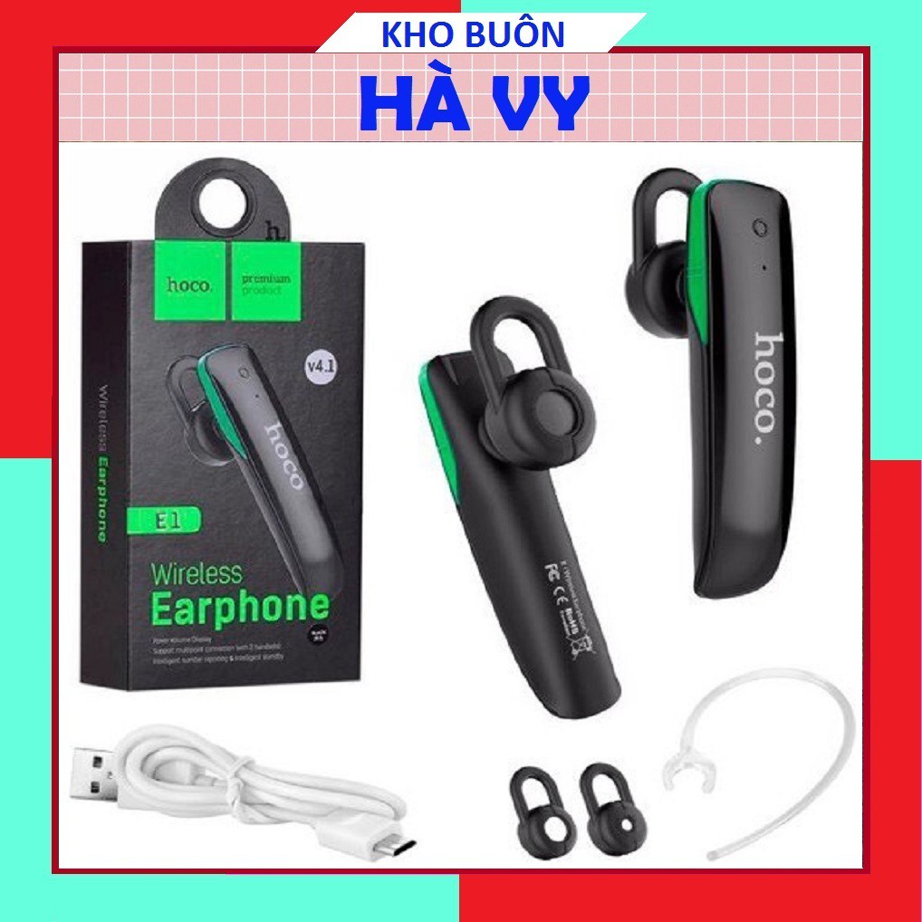 SALE KỊCH SÀN Tai nghe bluetooth HOCO E1 không dây chống ồn tương thích với mọi thiết bị điện thoại