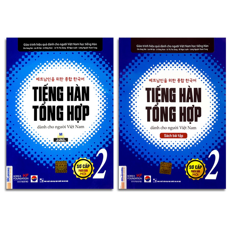 Sách Combo Tiếng Hàn Tổng Hợp Dành Cho Người Việt Nam - Sơ Cấp 2 Phiên Bản Mới + Bài Tập (Combo, lẻ tùy chọn)