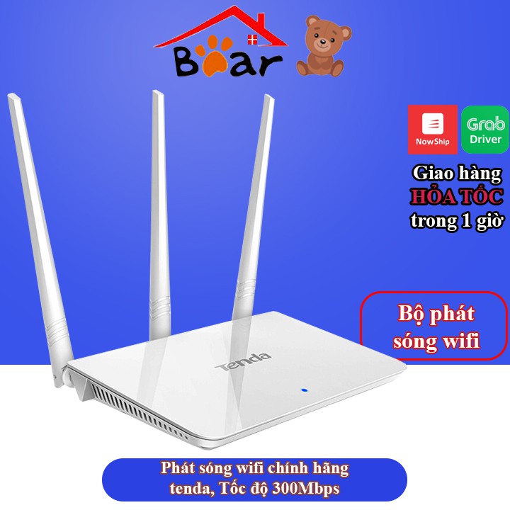 Bộ phát sóng wifi - Modem wifi chính hãng Tenda F3 3 râu, Tốc độ lên đến 300Mps - Bảo hành 36 tháng