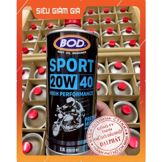 Dầu nhớt nhập khẩu 100% BOD Sport 20w40 bản nâng cấp mới nhất